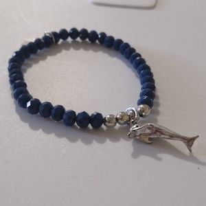 Sophie Goetsch Dolphin Bracelet, Swarovski beads
